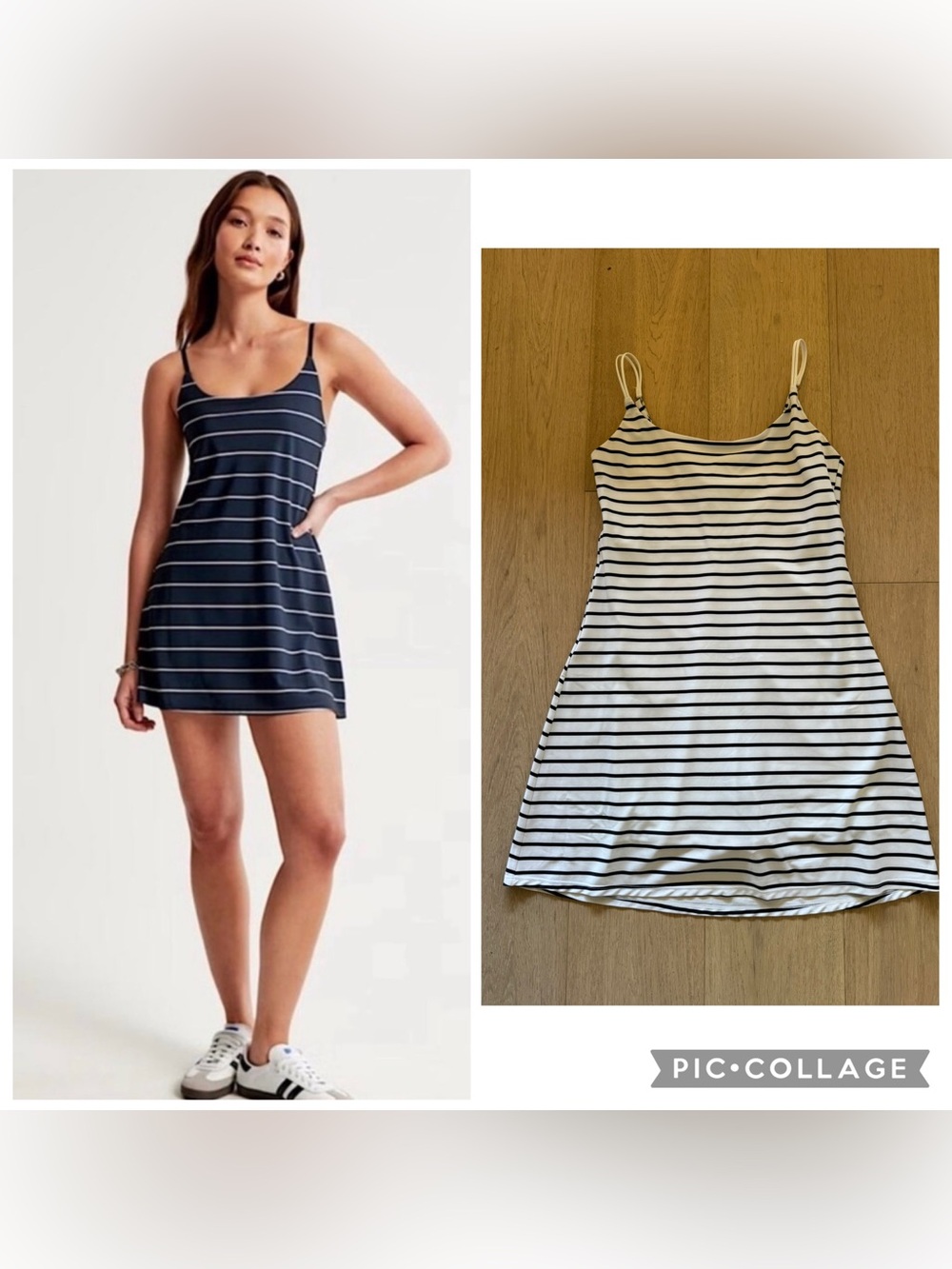 Abercrombie & Fitch Traveller Dress in Black and White Stripes- SZ Small Tall